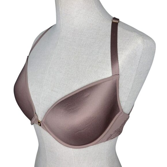 ThirdLove Lace Racerback Bra sz 36C / 38B Taupe Tan Underwire Smooth Cup - Picture 2 of 6